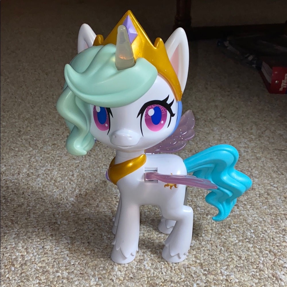 My Little Pony Magical Kiss Unicorn Princess Celestia Interactive Toy 2019